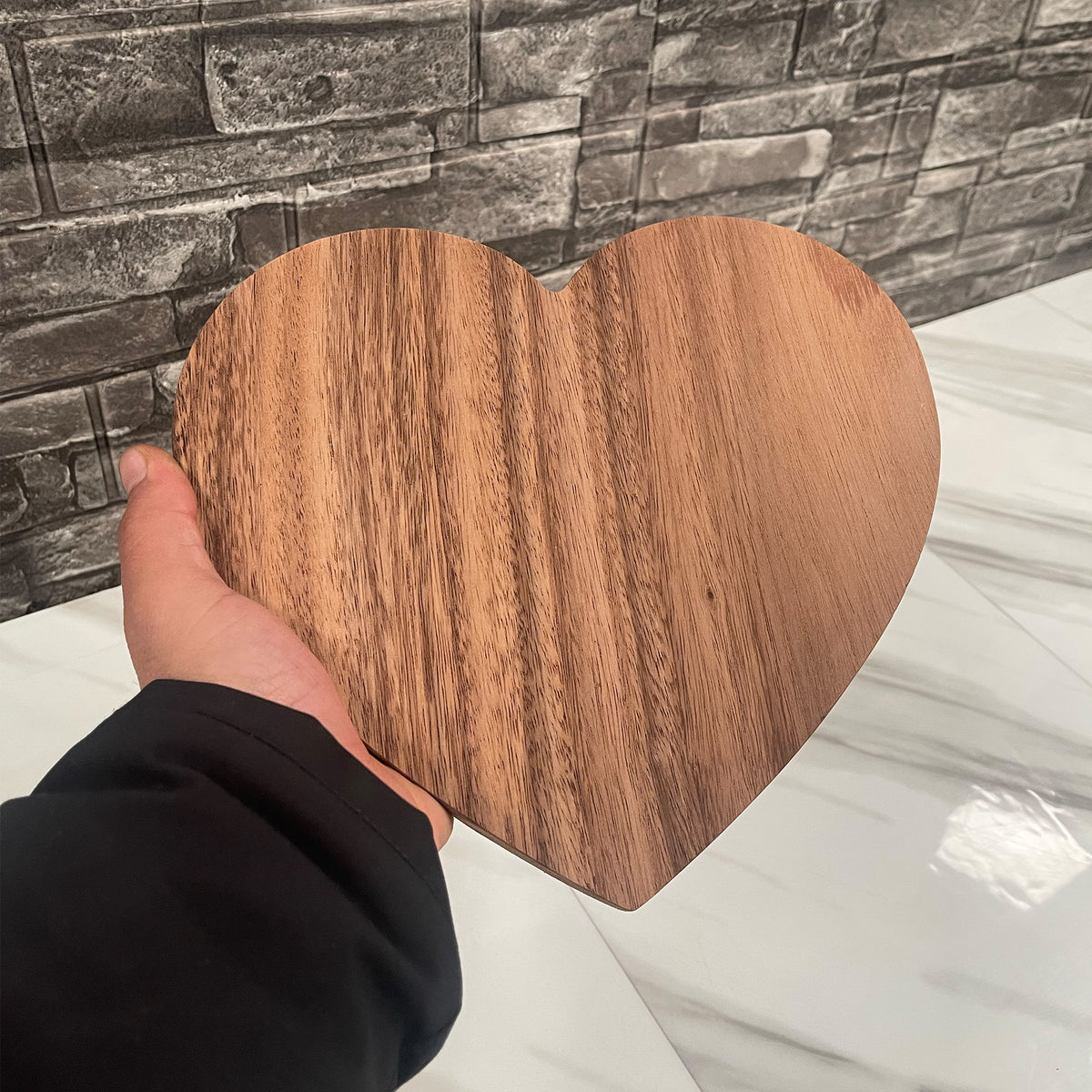 Tabla de Picar, Quesos o Charcutería en Forma de Corazón