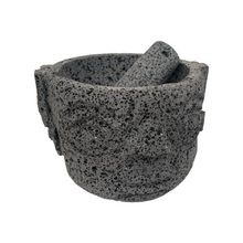 Load image in gallery viewer, Molcajete of Volcanic Stone with Base (Large)
