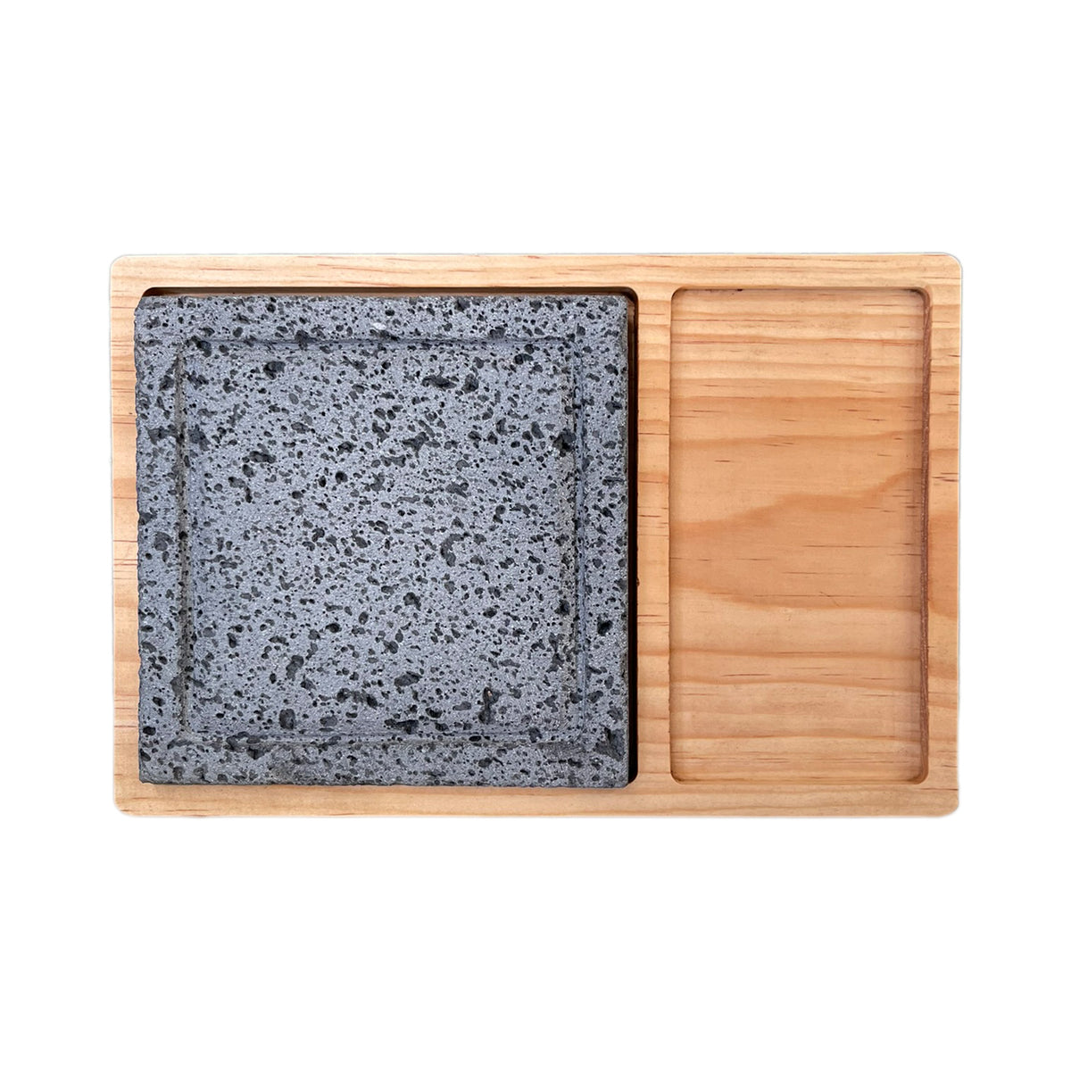 Tabla de madera | Plato Con Piedra Volcánica