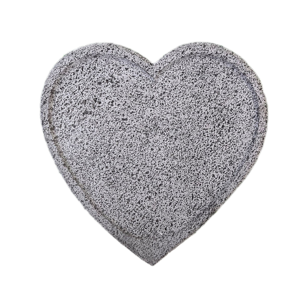 Remate- Comal | Plato Forma de Corazón De Piedra Volcánica