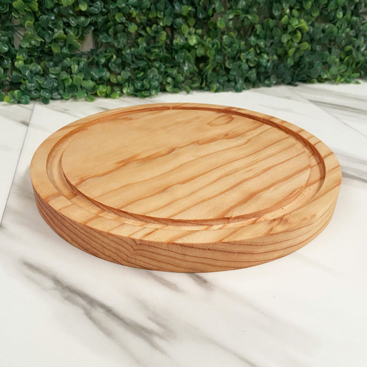 Tabla Circular De Picar Quesos O Charcutería De Pino
