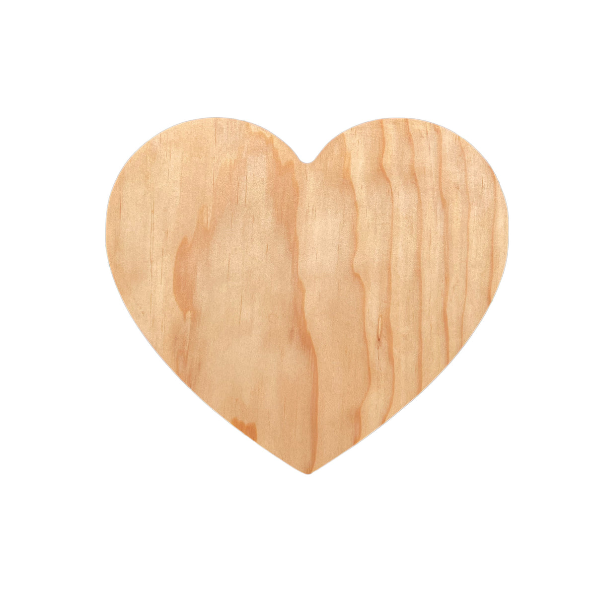 Tabla de Corazón de Pino Premium Estufado Y Curado 20x18cm