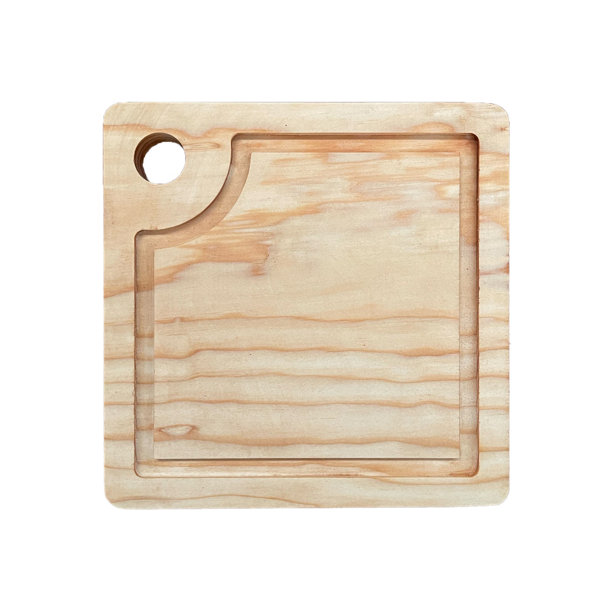 Tabla Cuadrada para Quesos O Charcutería De Pino 20cms
