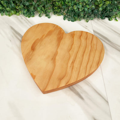 Tabla de Corazón de Pino Premium Estufado Y Curado 20x18cm