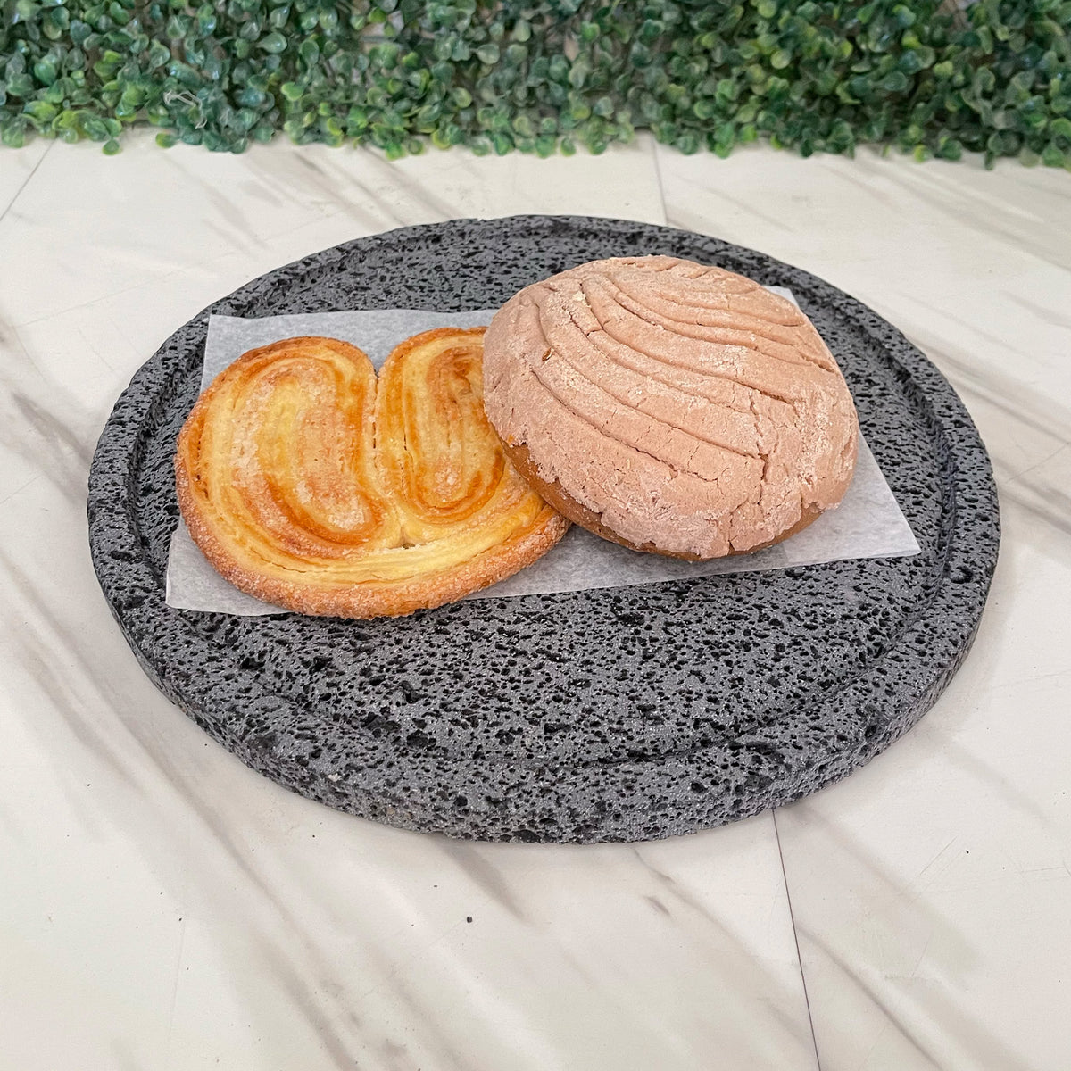 Remate- Comal | Plato Circular De Piedra Volcánica 30cm
