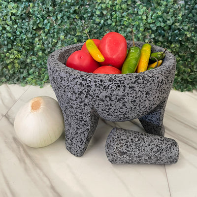 Remate - Molcajete Tradicional de Piedra Volcánica