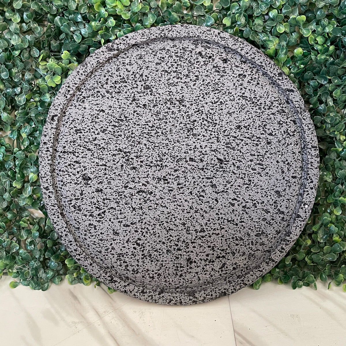 Remate- Comal | Plato Circular De Piedra Volcánica 30cm