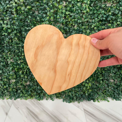 Tabla de Corazón de Pino Premium Estufado Y Curado 20x18cm