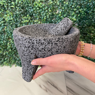 Remate - Molcajete Tradicional de Piedra Volcánica