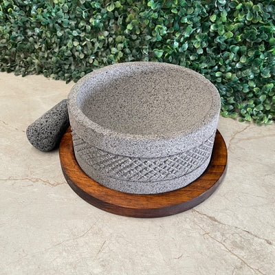 Molcajete Detalle de Rombos
