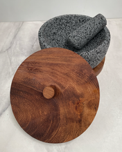 Load image in gallery viewer, Molcajete of Volcanic Stone with Base (Large)
